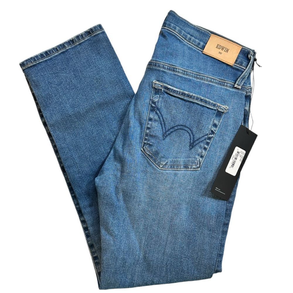 NWT EDWIN Women’s Elin Crop Straight Leg Jeans - Size 24 - Picture 3 of 9